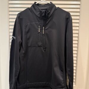 Callaway Black Men's Quarter-Zip Performance Pullover